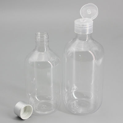 Flip Top Cap 24mm 480ml Clear Plastic Liquor Bottles