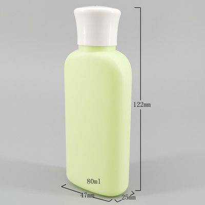 Flat Light Green 20mm 80ml Recycled Plastic Bottles