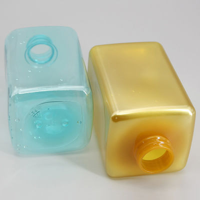 Transparent Square 28mm 500g Refillable Pump Bottle