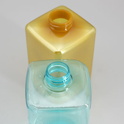 Transparent Square 28mm 500g Refillable Pump Bottle