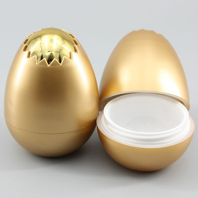 Golden Egg Shaped 86mm 1.01oz Empty Cream Jars