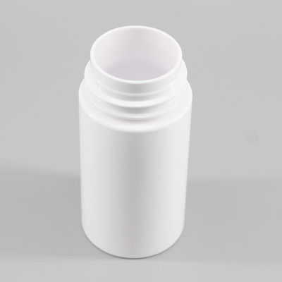 White PET Cosmetic Bottle Cylinder Foam Facial Cleanser Bottle 120ml