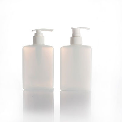 Translucent HDPE 300ml Hand Sanitizer Bottle Square Push Type