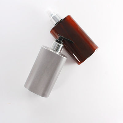 Square Gray Toiletries Plastic 200ml Shampoo Pump Bottles