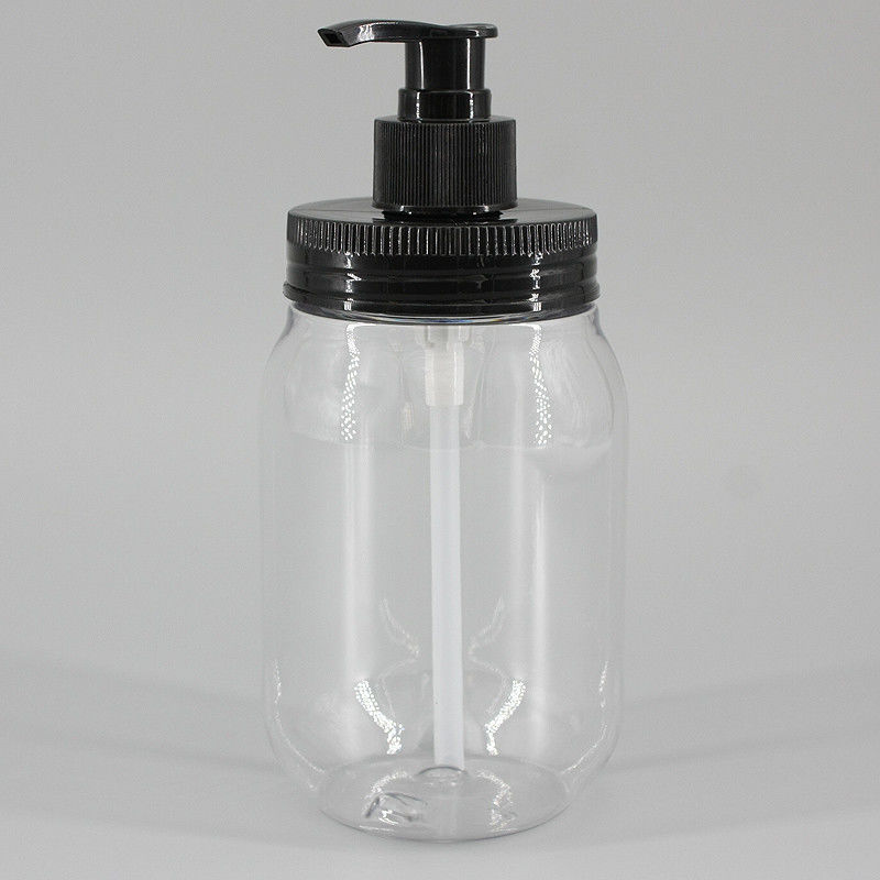 Transparent 77*114mm 450ml Reusable Shampoo Bottles